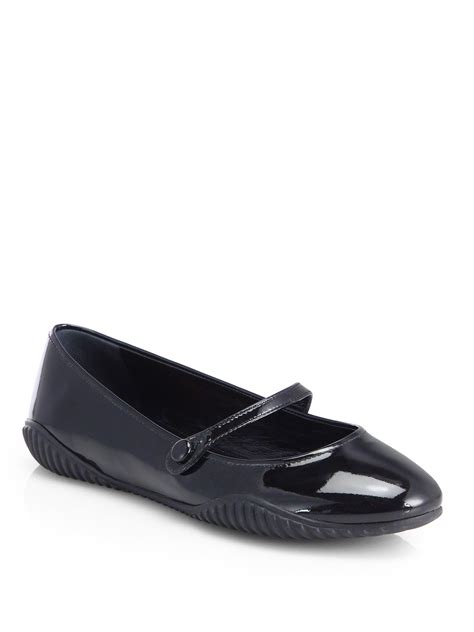 prada padded mary jane ballet flats